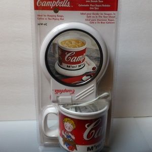 Campbell soup warmer and mug NEW